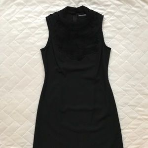 Sleeveless LBD with beautiful neck detail